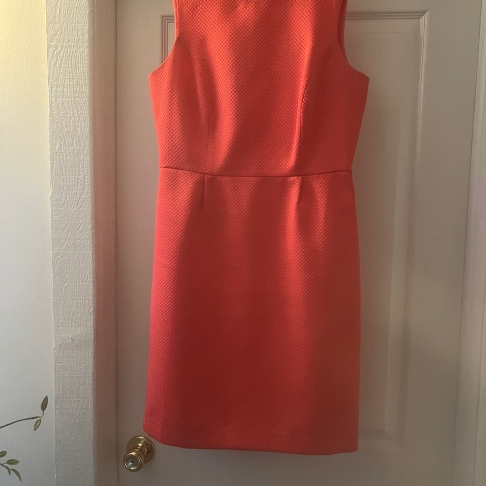 Banana Republic coral Sheath Peplum Dress 4